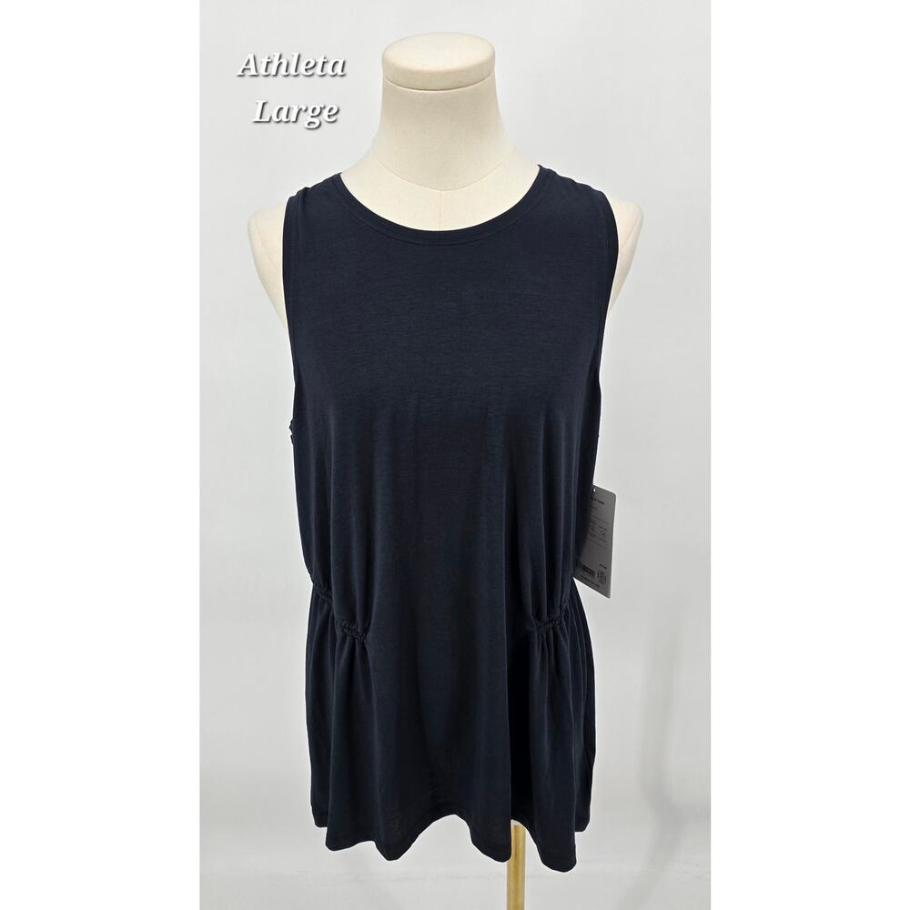 Athleta Air Out Cinch Tank – Black – Size L